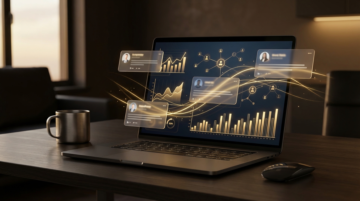 B2B social media marketing dashboard and content strategy