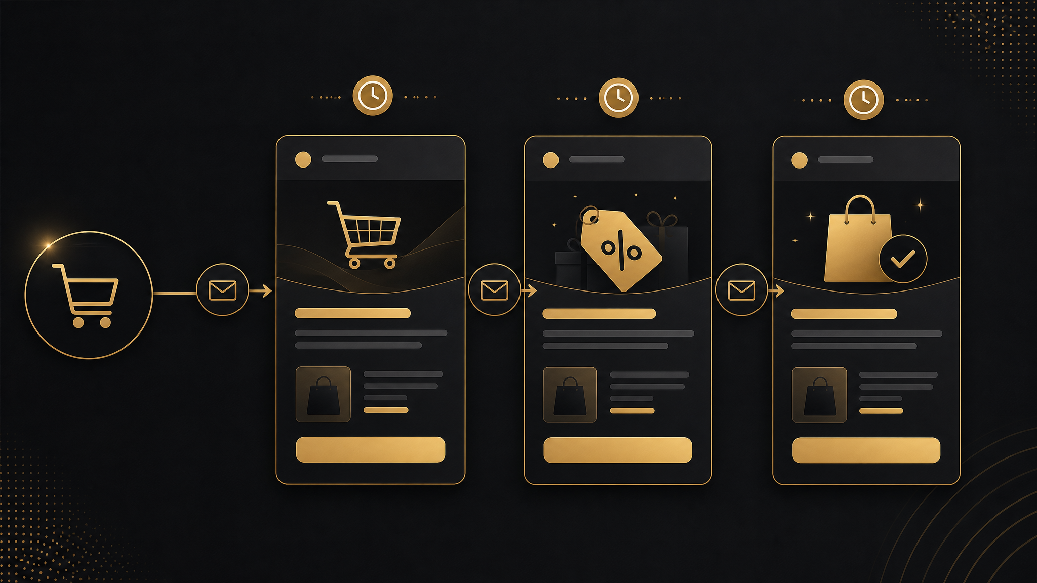 Abandoned cart email templates flow