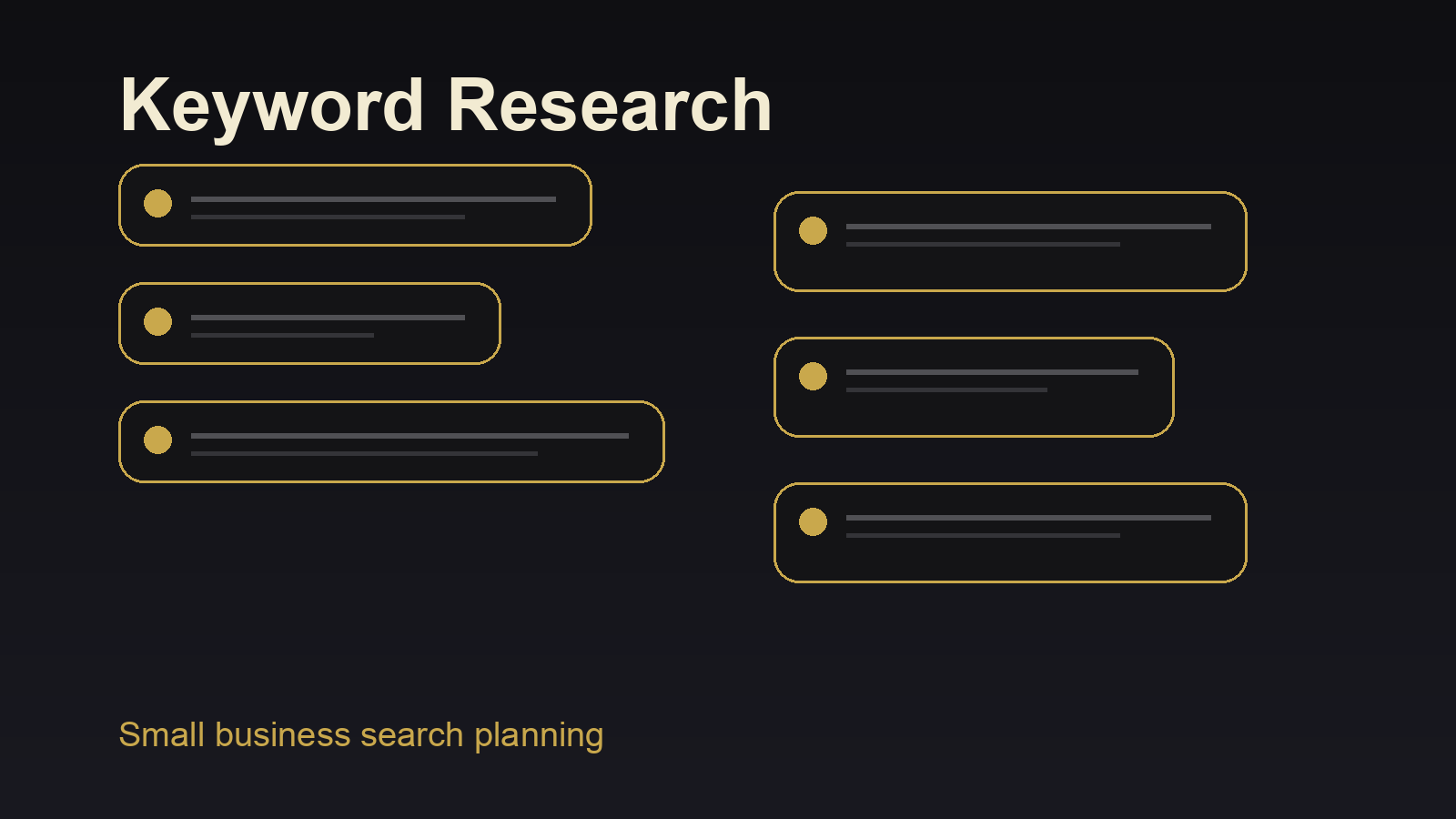 SEO planning report on a desk