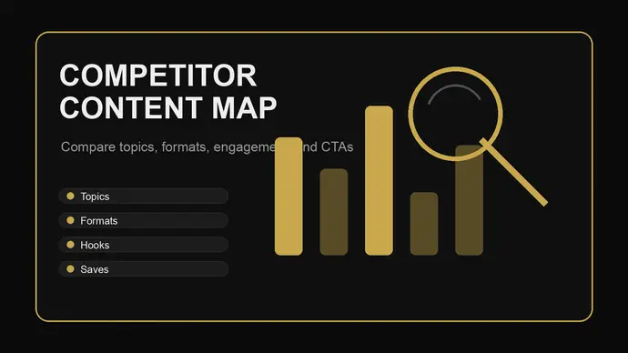 Social media competitor analysis dashboard illustration