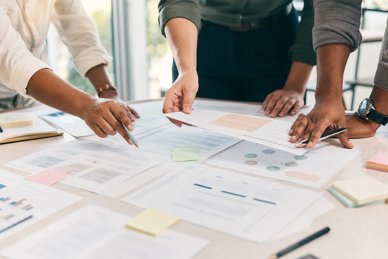 Marketing proposal sections and notes