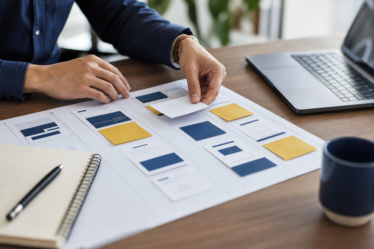 Tasks organized by priority in an SEO roadmap template
