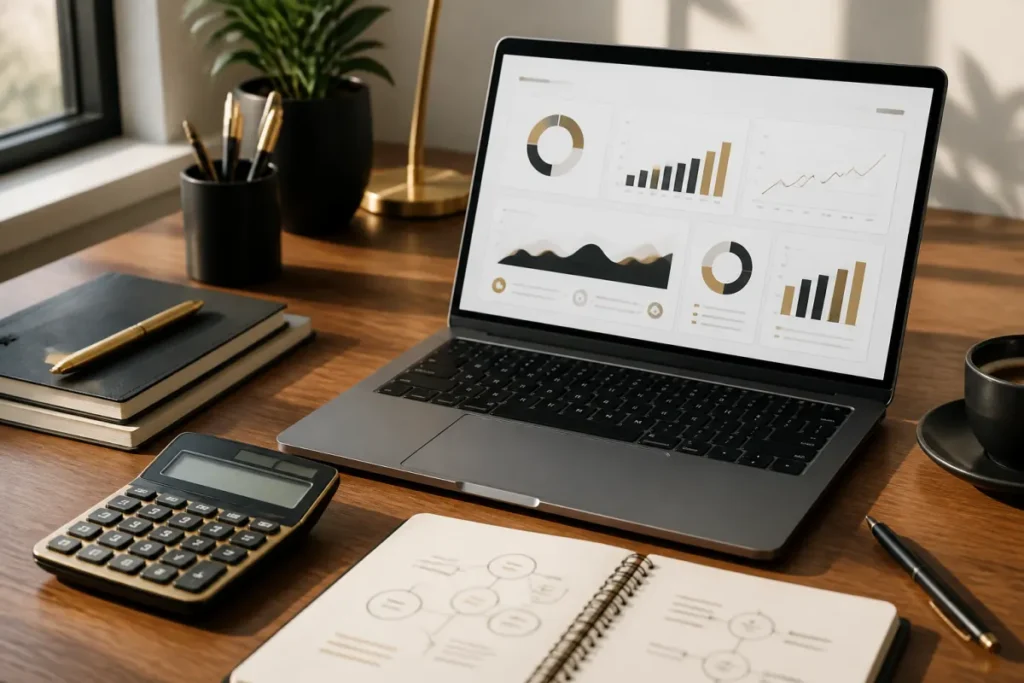 Lead value calculator on a marketing analytics workspace
