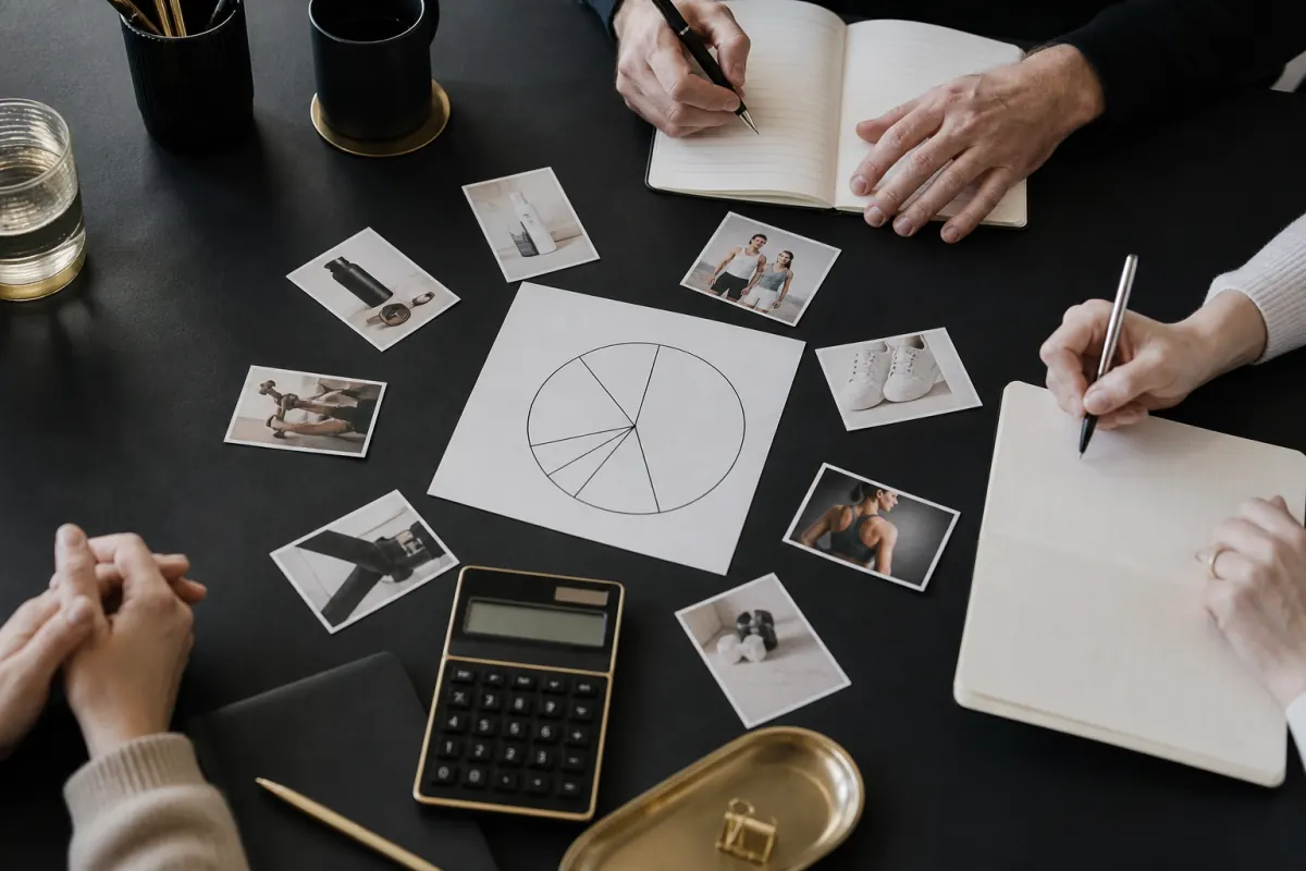 Marketing workshop materials used to calculate share of voice
