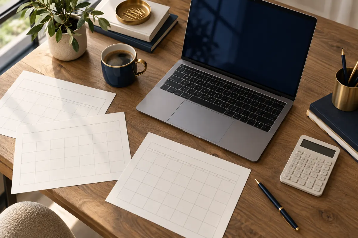 Monthly LinkedIn analytics reporting workspace